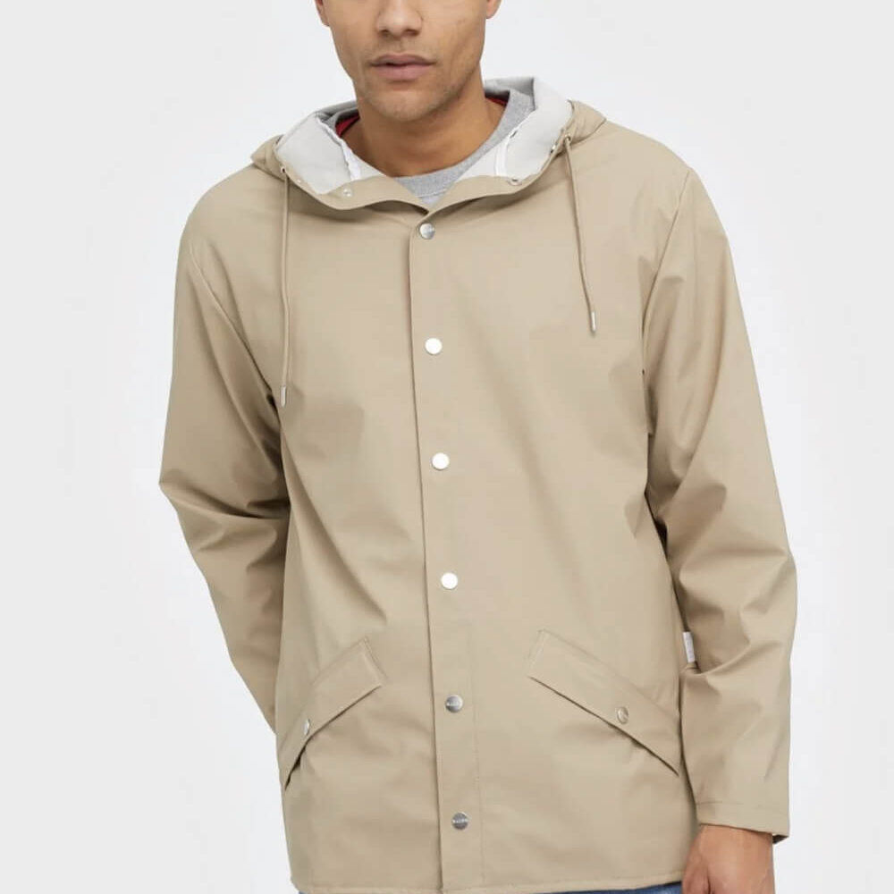 Men’s Lightweight Hooded Jacket – Beige