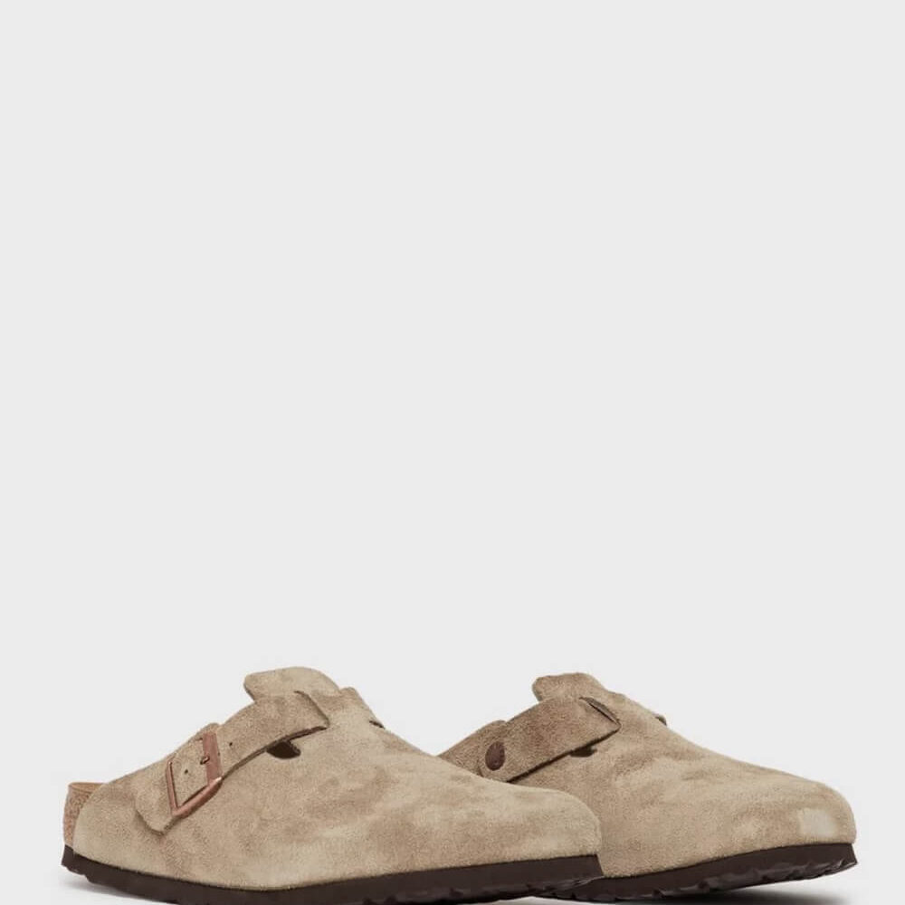 Men’s Slip-On Suede-Style Shoes – Taupe